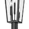 Z-Lite Gannon 3 Light Outdoor Post Mount Fixture, 10in. W x 100.5in. H, Black 5008PHBR-567P-BK - alternate 3